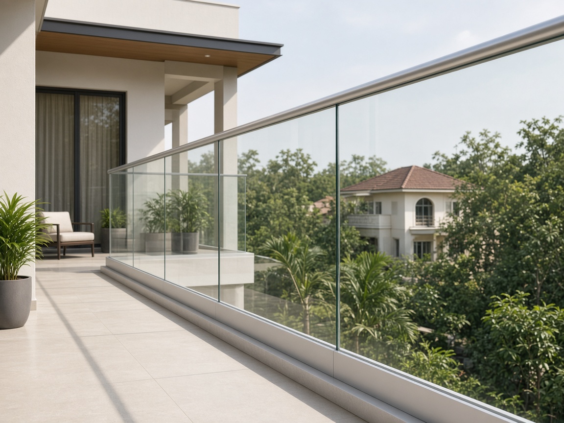 Aluminium Glass Railing